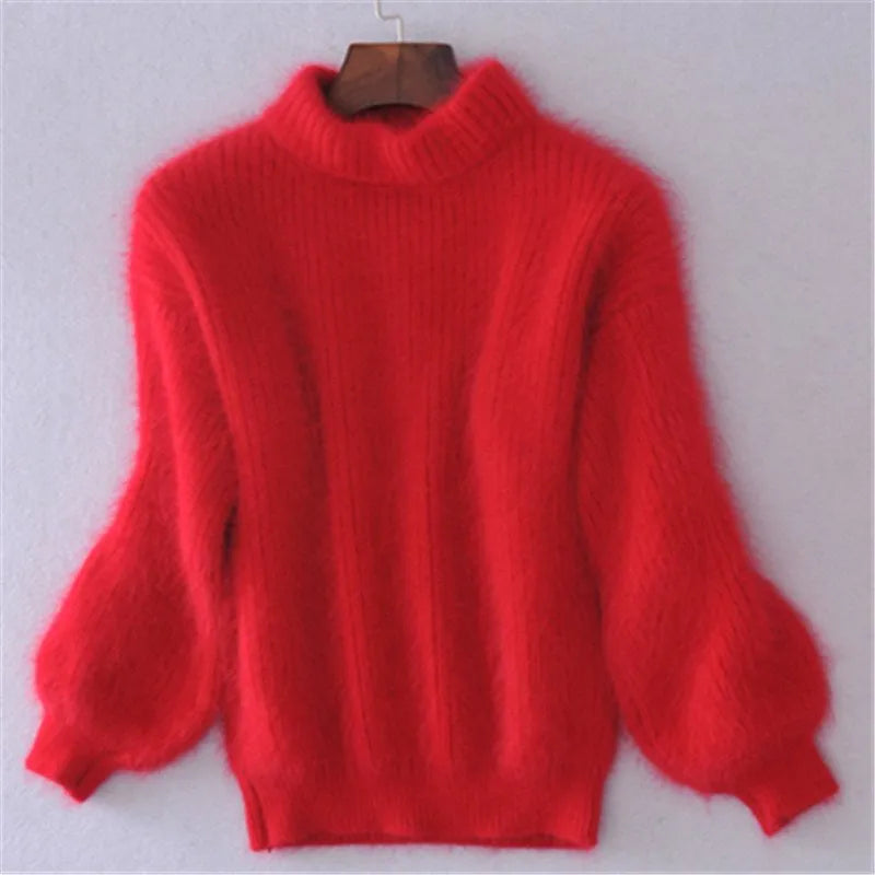 Vintage Angora Pullover giver et tidløst look til kvinder