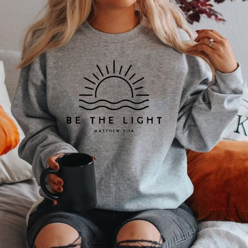 Vær lyset sweatshirt til kvinder