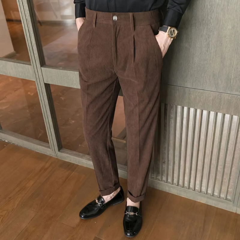 Casual bukser i fløjl til mænd