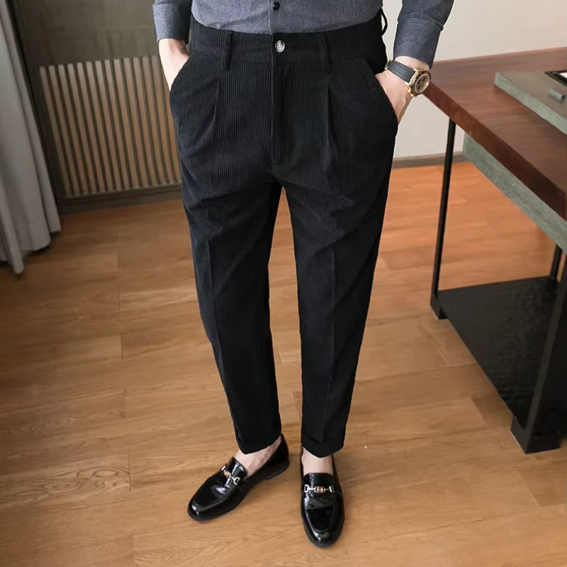 Casual bukser i fløjl til mænd
