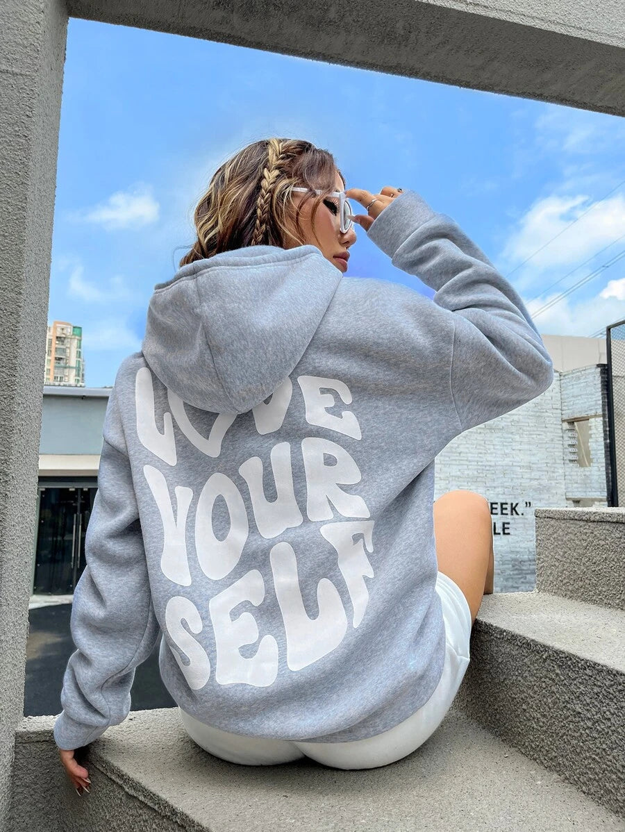 Love Yourself Hoodie til kvinder