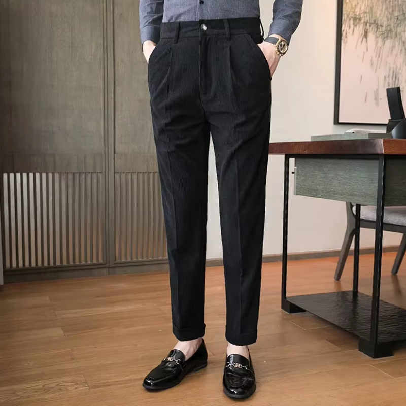 Casual bukser i fløjl til mænd