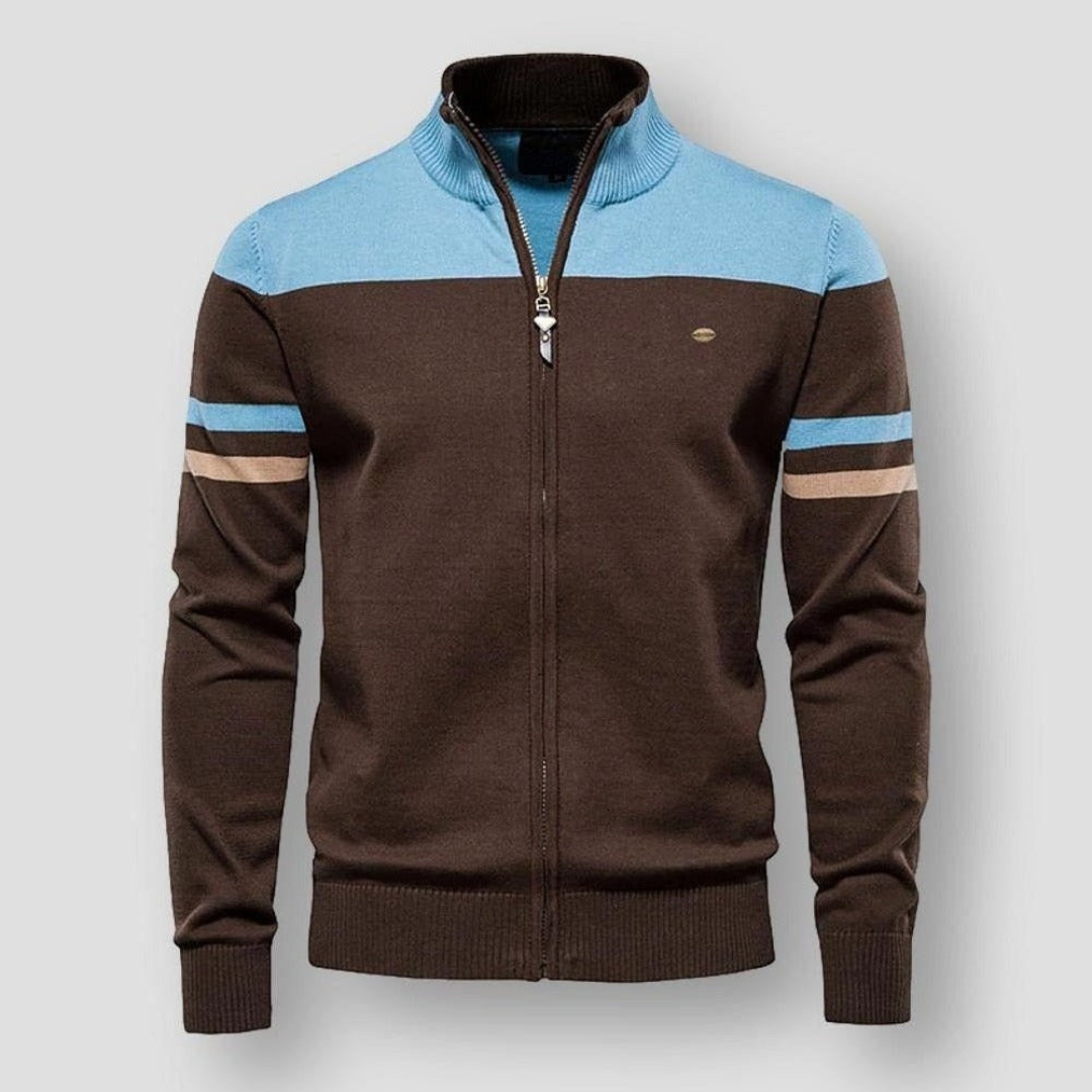 Trendy sporty strikket vest til herrer
