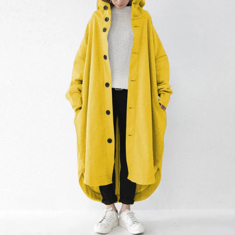 Stor trenchcoat med brede ben til kvinder