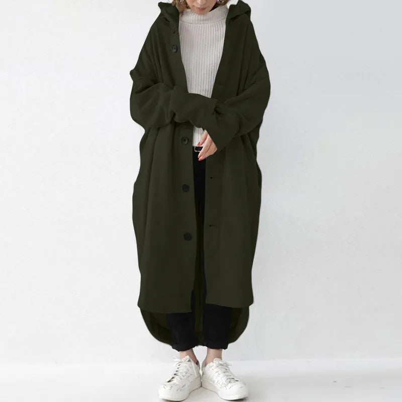 Stor trenchcoat med brede ben til kvinder