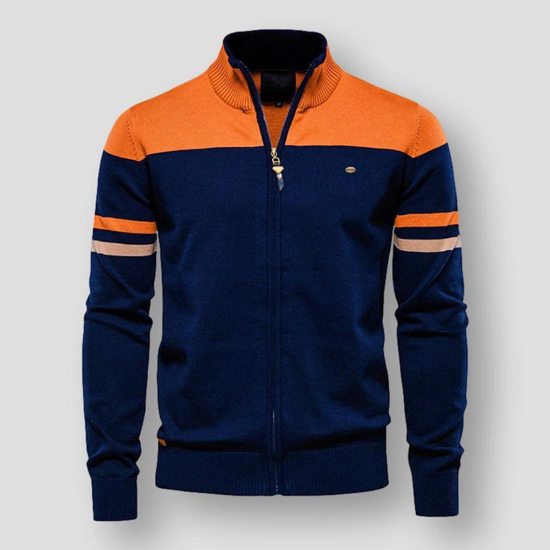 Trendy sporty strikket vest til herrer