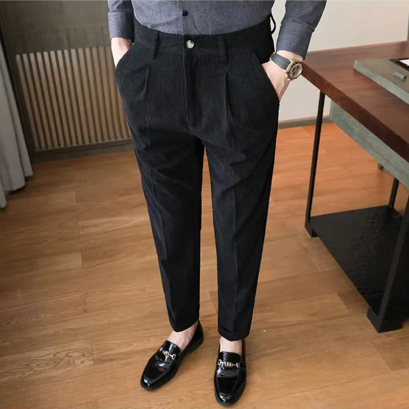 Casual bukser i fløjl til mænd