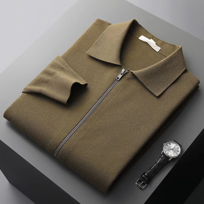 Vest Sweater med lynlås til mænd Efterårs- og vintertøj