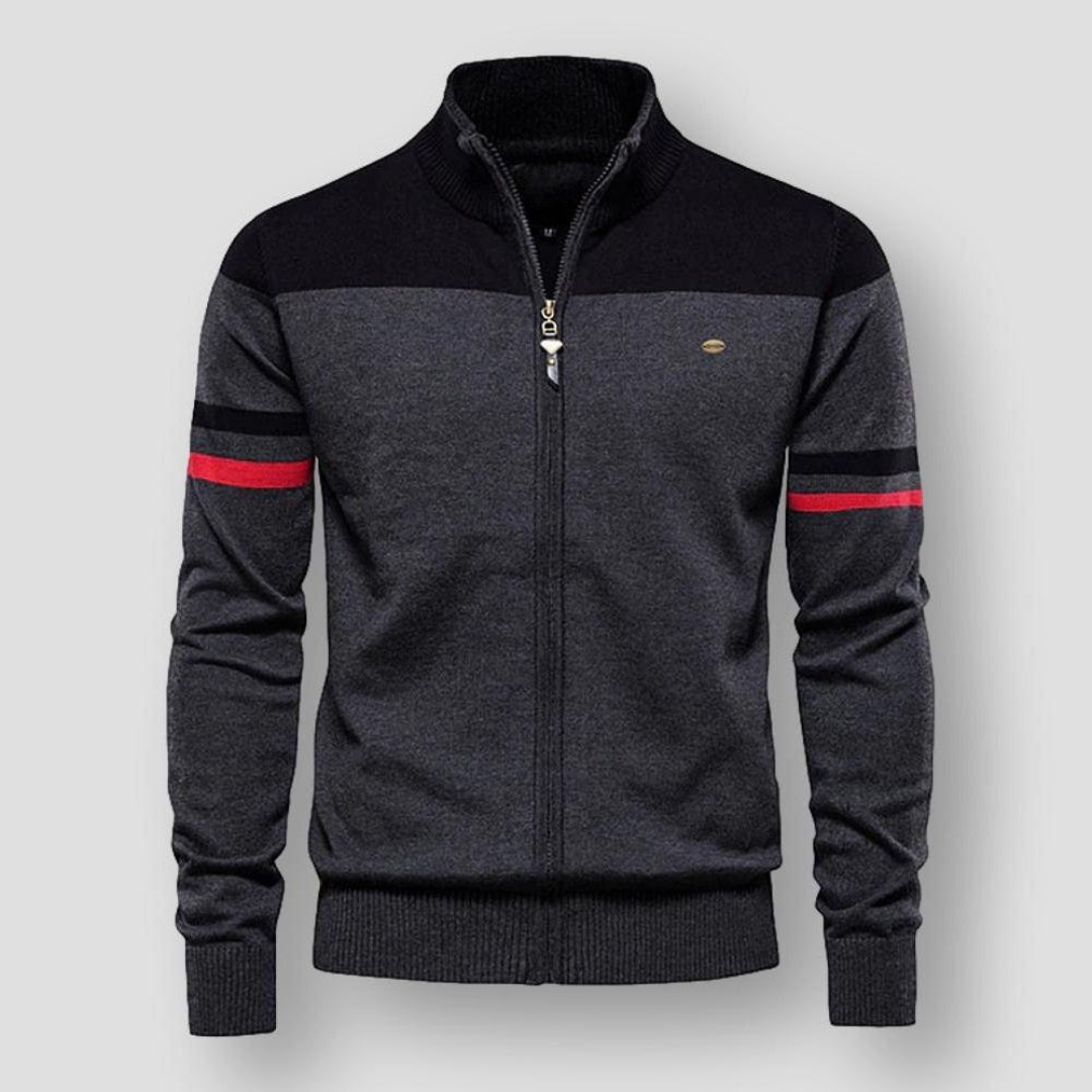 Trendy sporty strikket vest til herrer