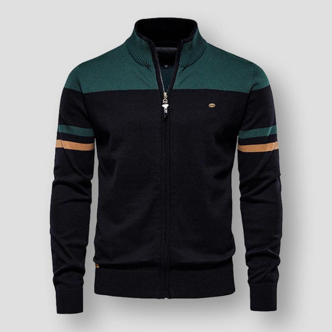 Trendy sporty strikket vest til herrer