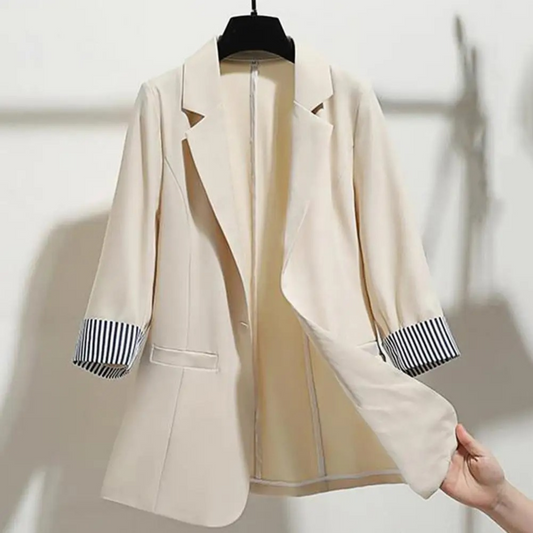 Lang stilfuld blazer til kvinder