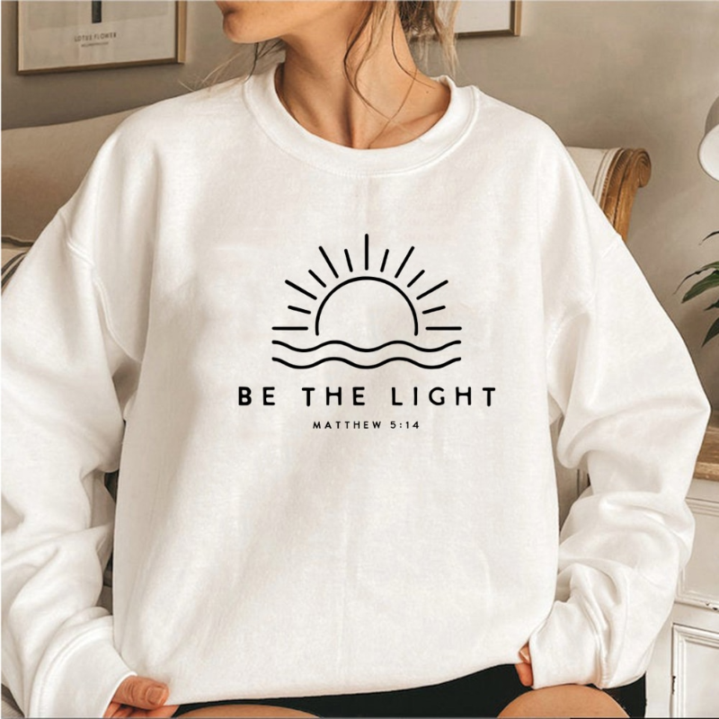 Vær lyset sweatshirt til kvinder