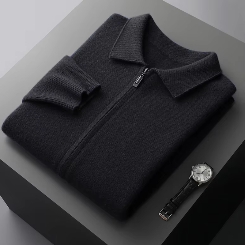 Vest Sweater med lynlås til mænd Efterårs- og vintertøj