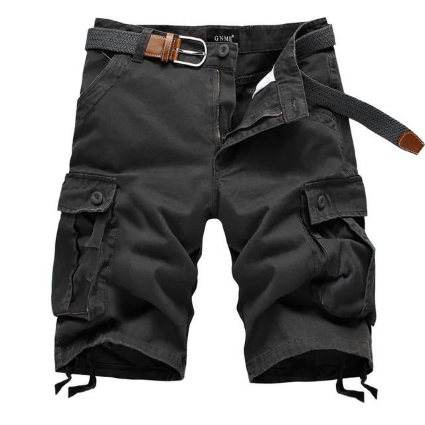 Herre cargo shorts med bælte