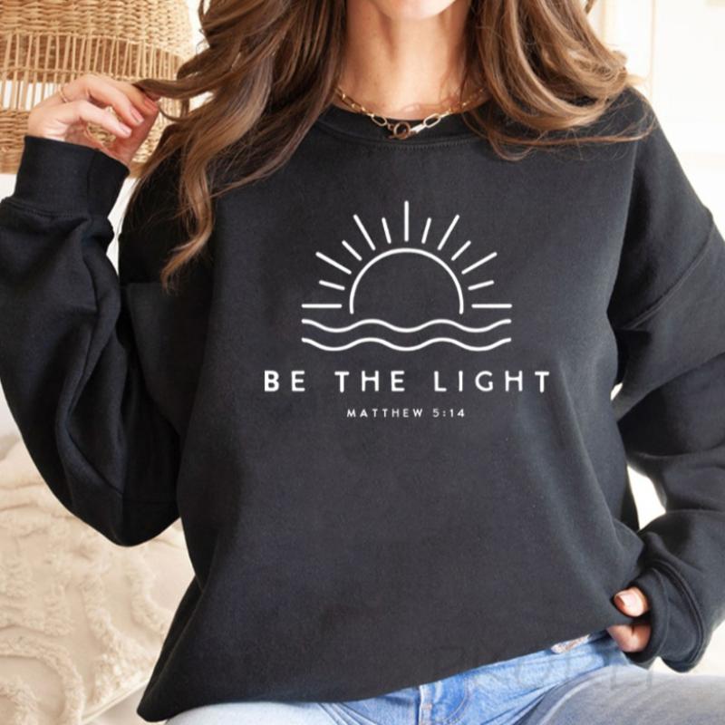 Vær lyset sweatshirt til kvinder