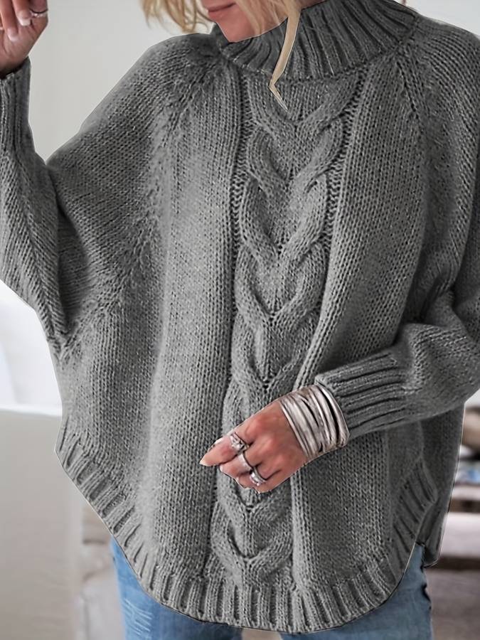 Oversized strikket sweater til kvinder