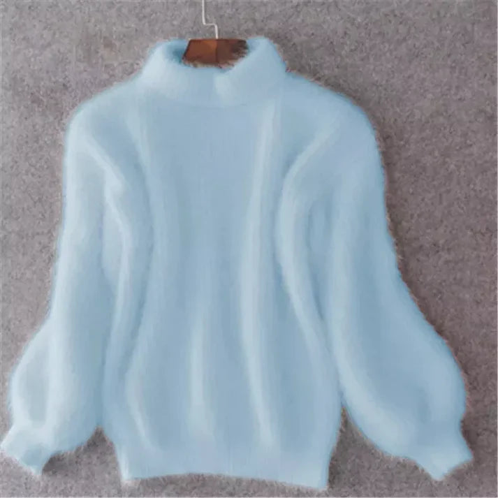 Vintage angora-trøje til kvinder