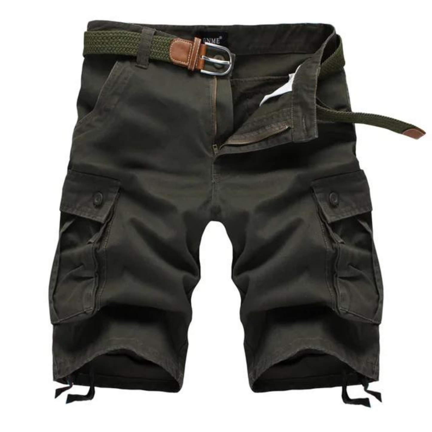 Herre cargo shorts med bælte