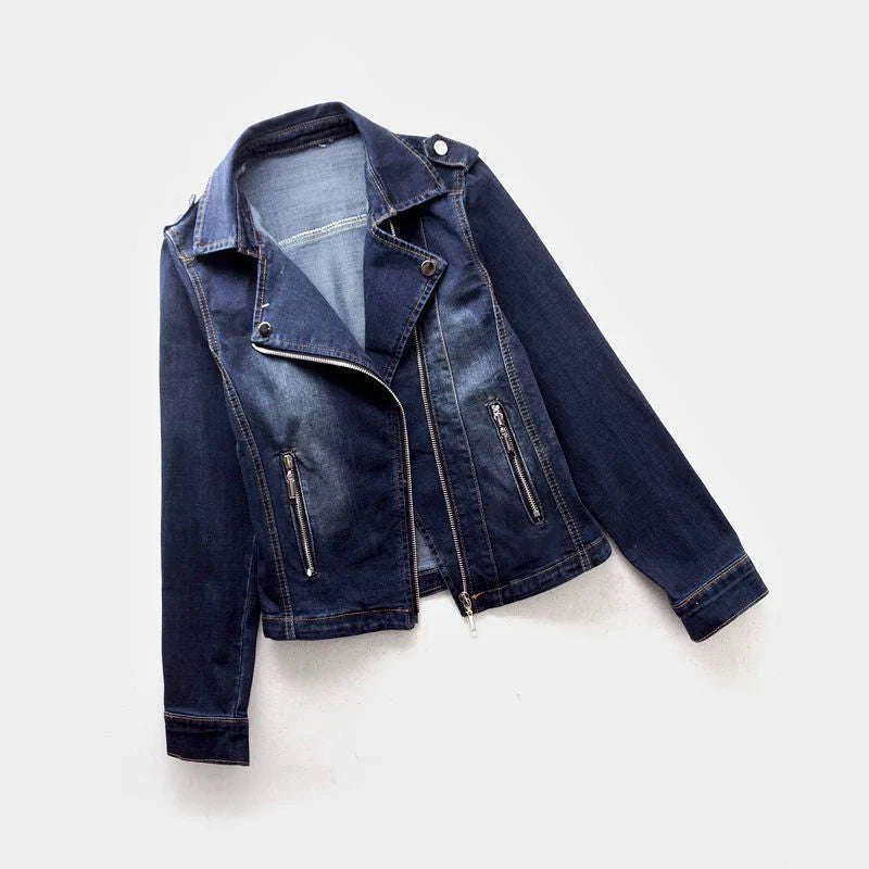 Klassisk Fusion-denimjakke til kvinder