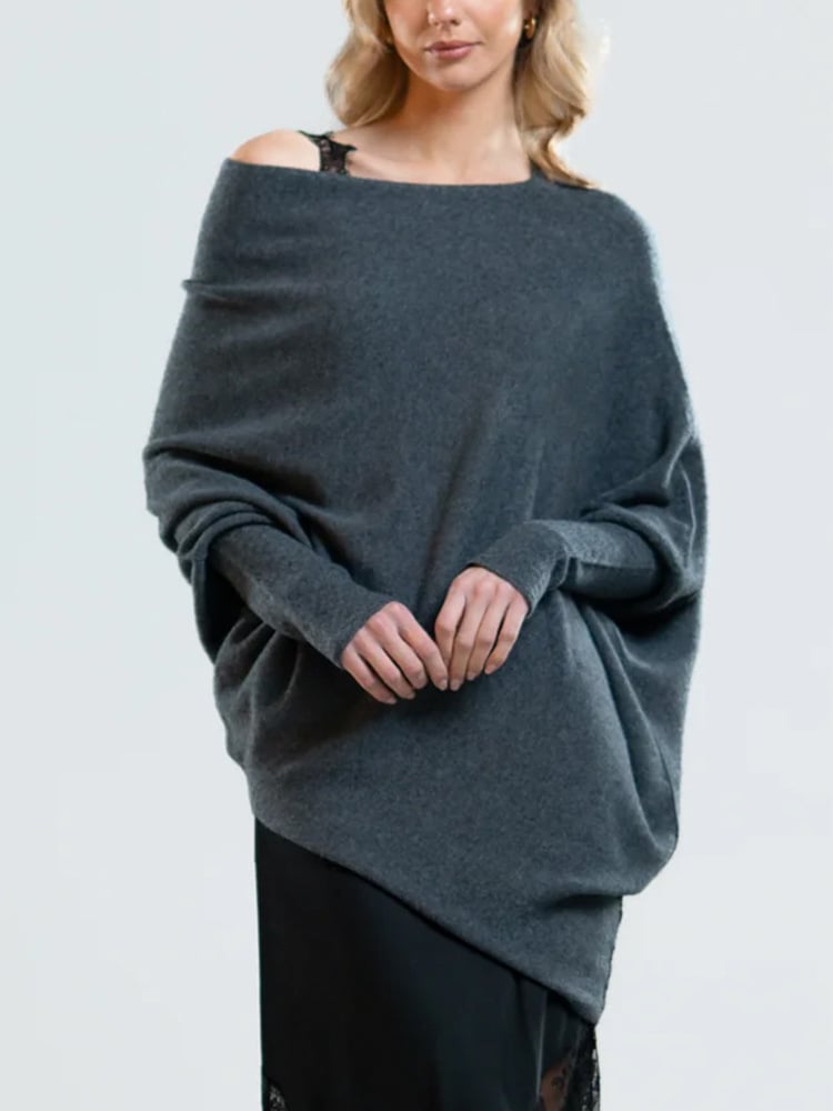 Elegant Off Skulder-sweater til damer