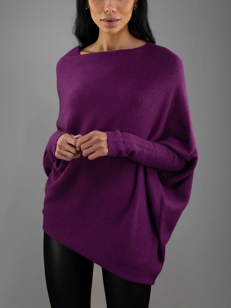 Elegant Off Skulder-sweater til damer