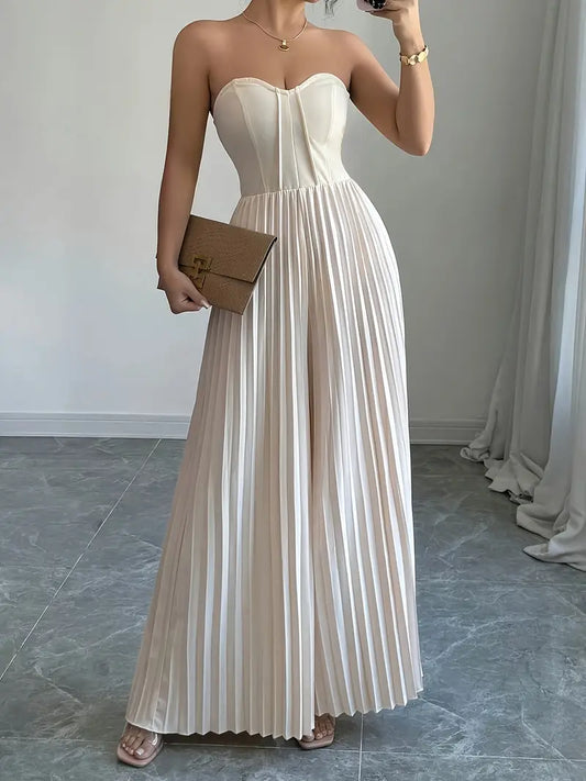 Elegant stropløs jumpsuit til kvinder