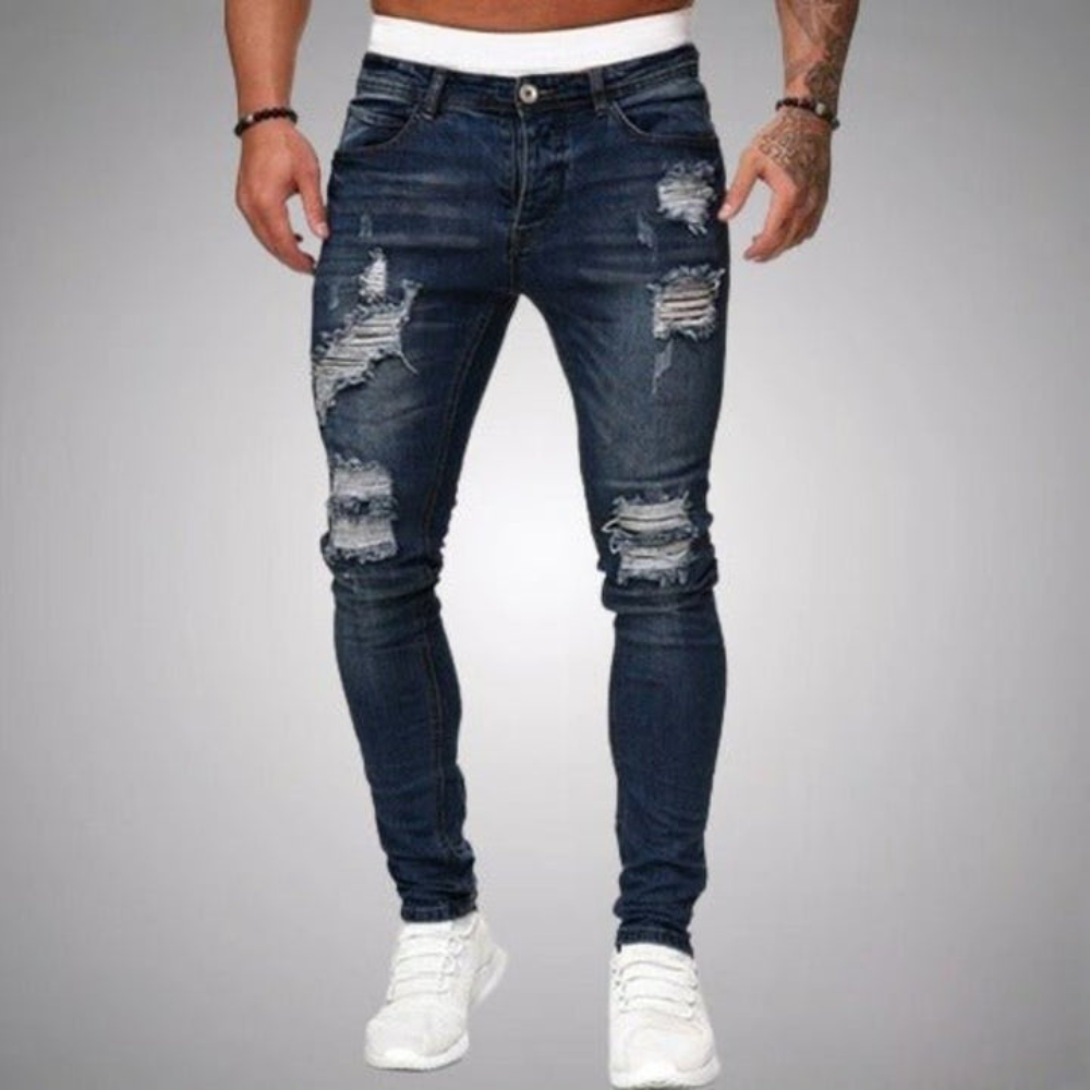 Torn Jeans til mænd | Slim Fit