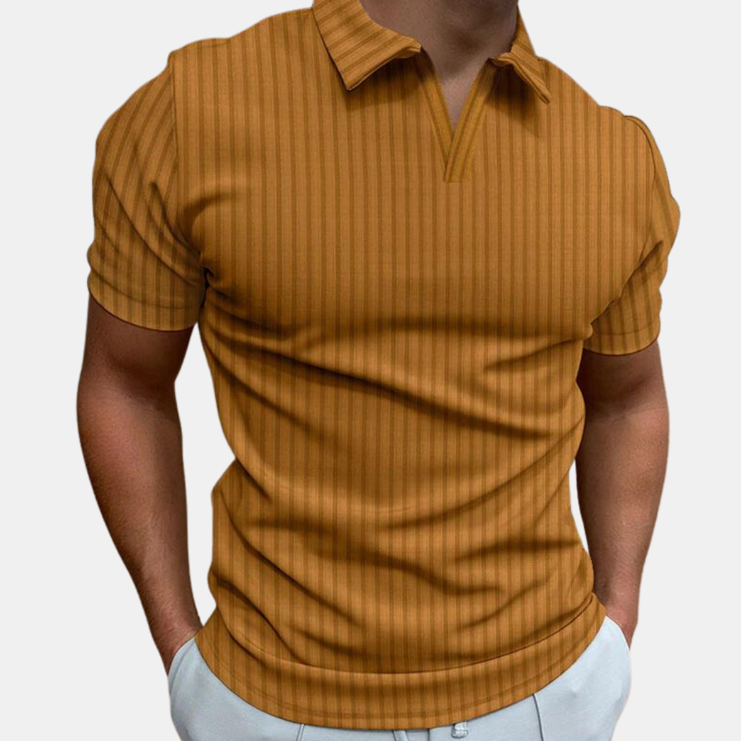 Langærmet poloshirt til mænd