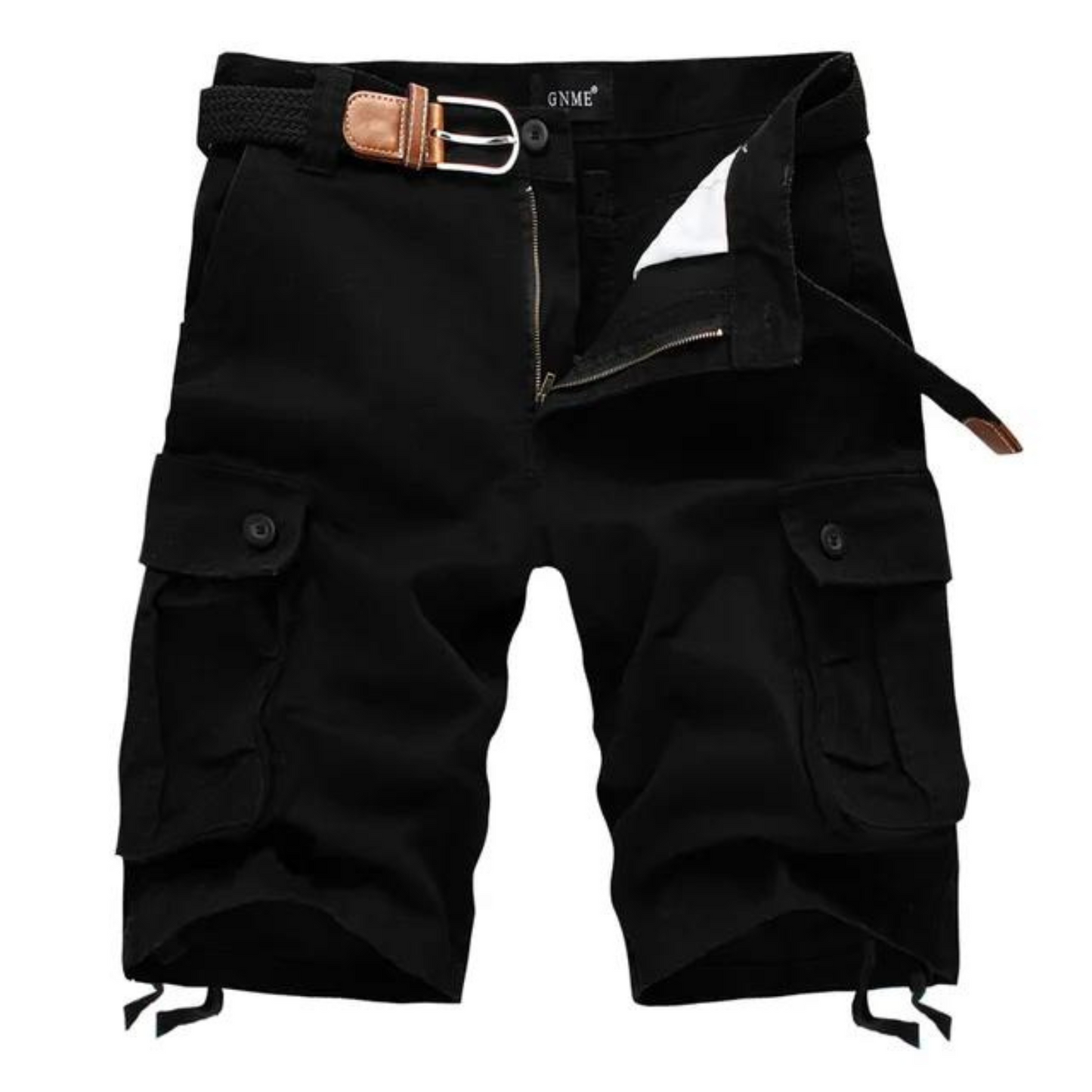 Herre cargo shorts med bælte