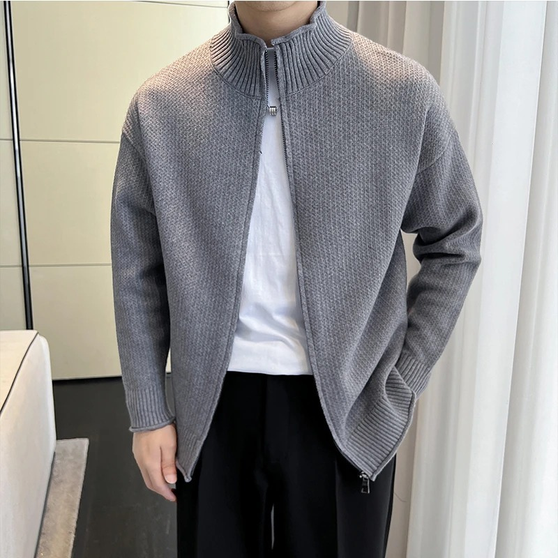 Jumper med lynlås til mænd i gammeldags stil