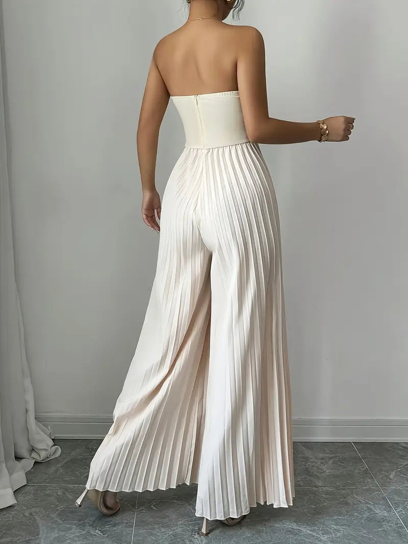 Elegant stropløs jumpsuit til kvinder