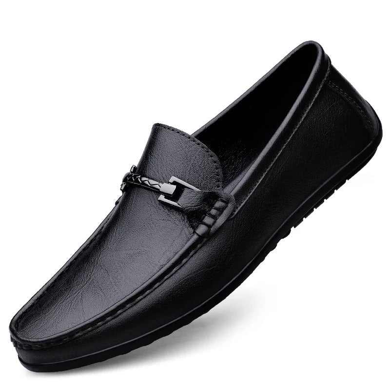 Loafer i læder til mænd