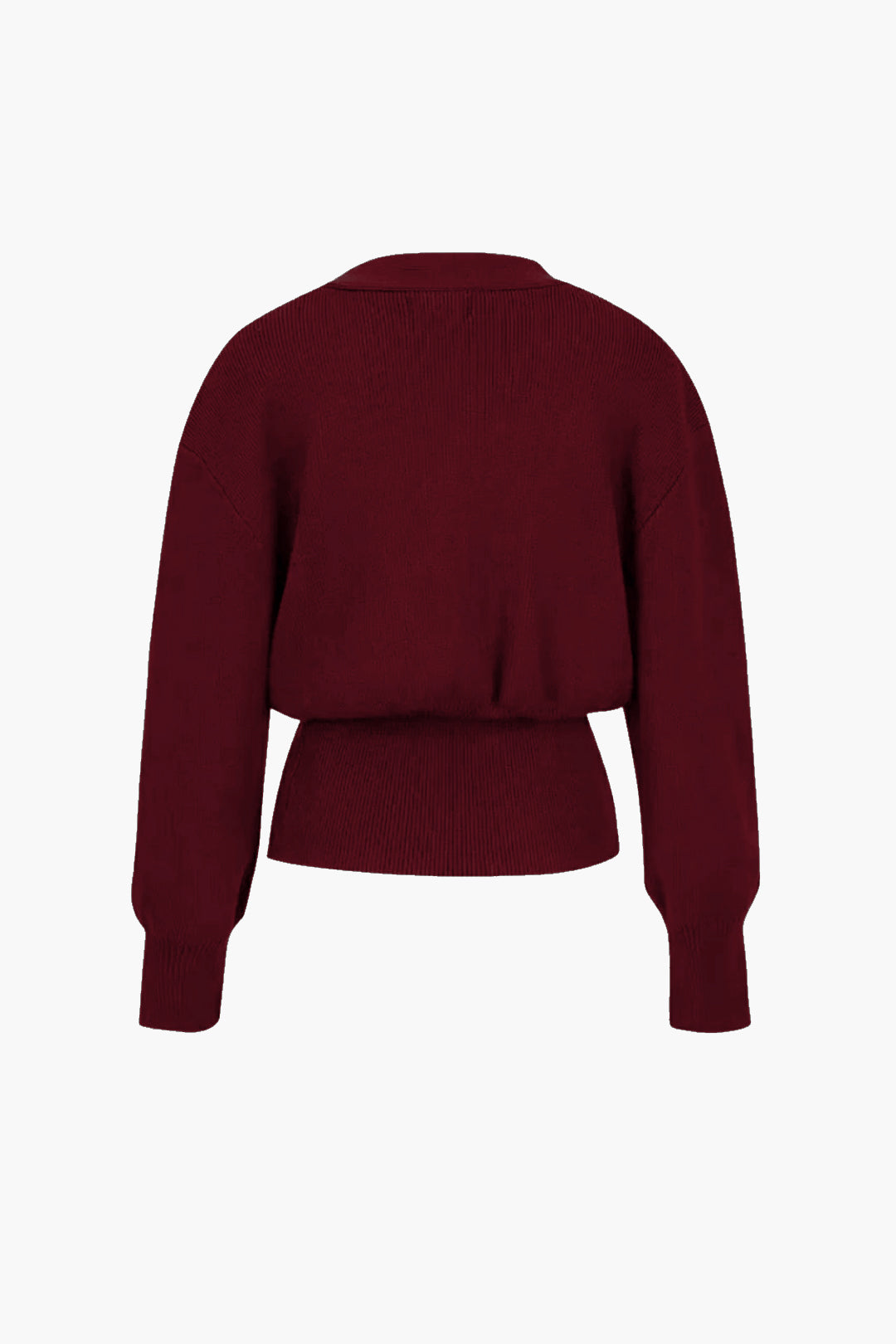 Chic strikcardigan med guldknapdetalje