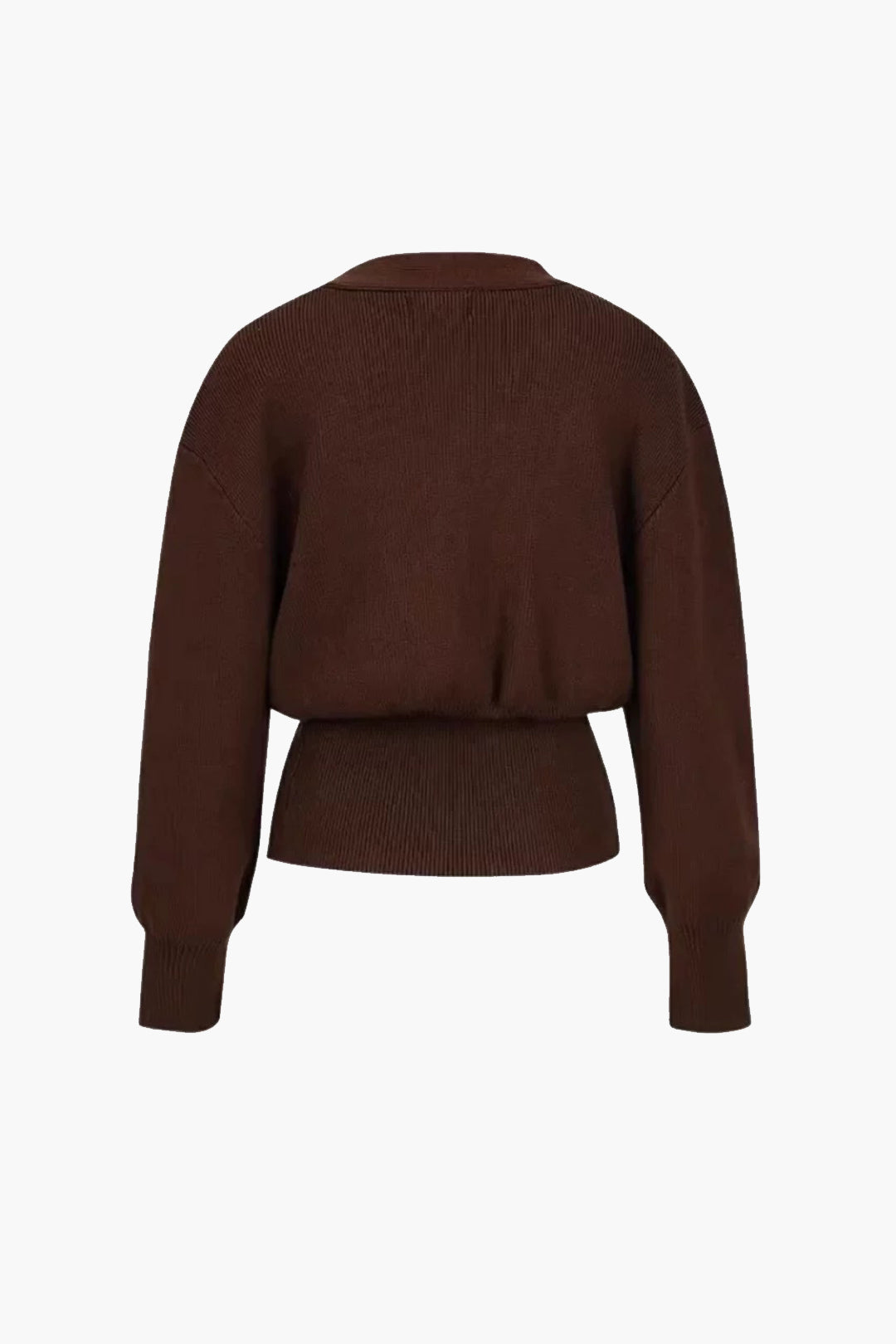 Chic strikcardigan med guldknapdetalje