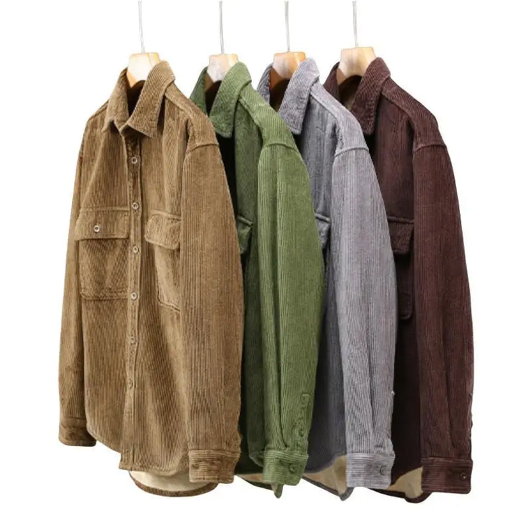 Corduroy vinterskjorte til herrer