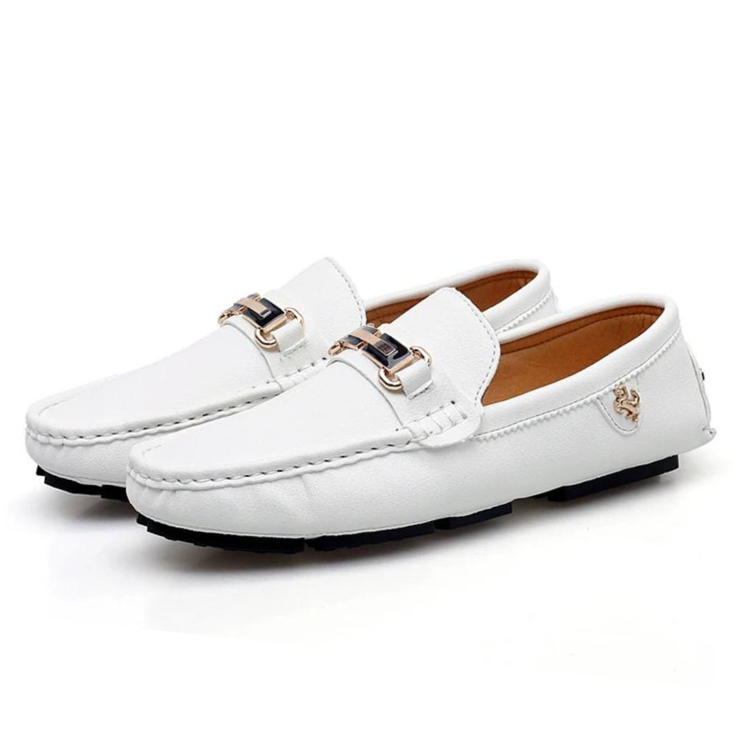 Elegante mokkasiner i læder til mænd