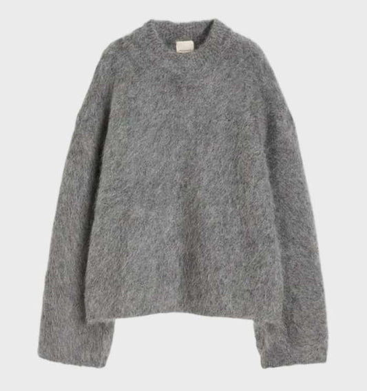 Stilfuld sweater med rund hals til kvinder