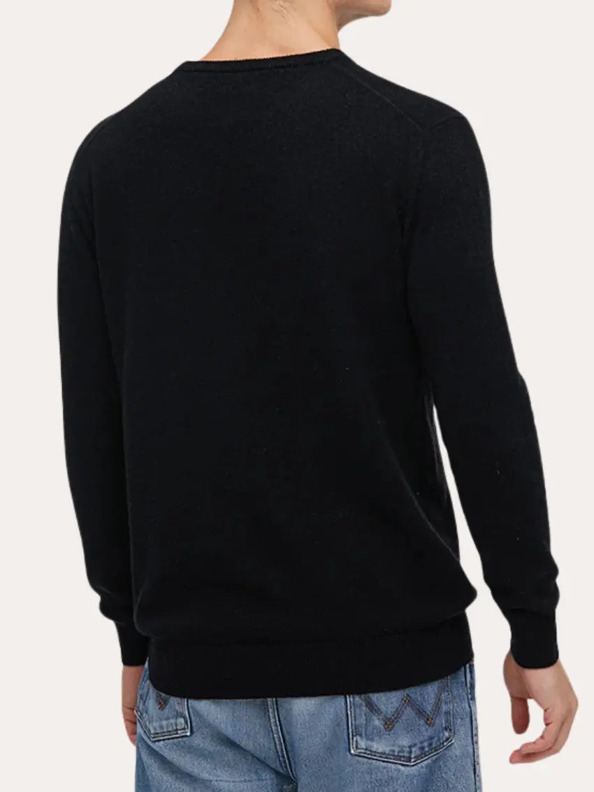 Premium sort sweater til mænd