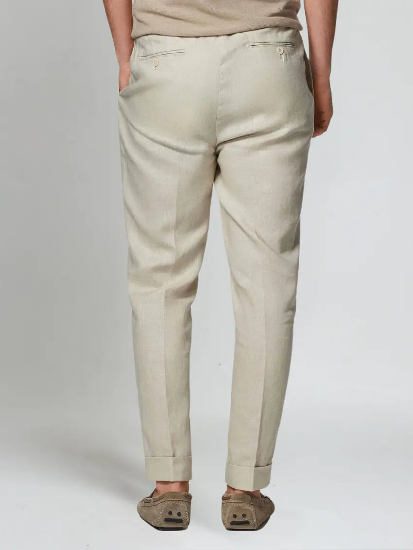 Seaside Linen Beige Herrebukser