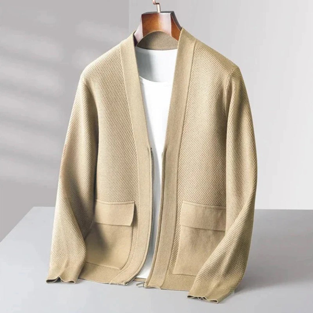 Strikket cardigan til mænd