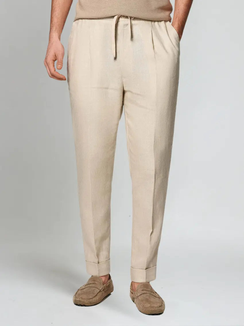 Seaside Linen Beige Herrebukser