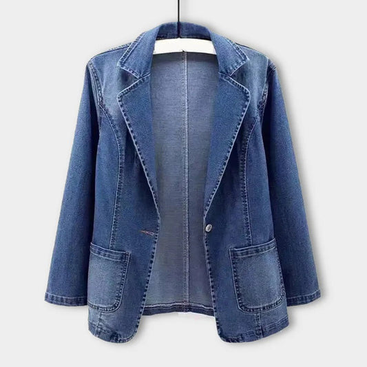 Denim-blazer for kvinder