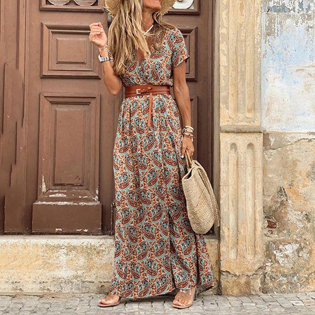 Stilfuld og elegant boho-kjole til kvinder