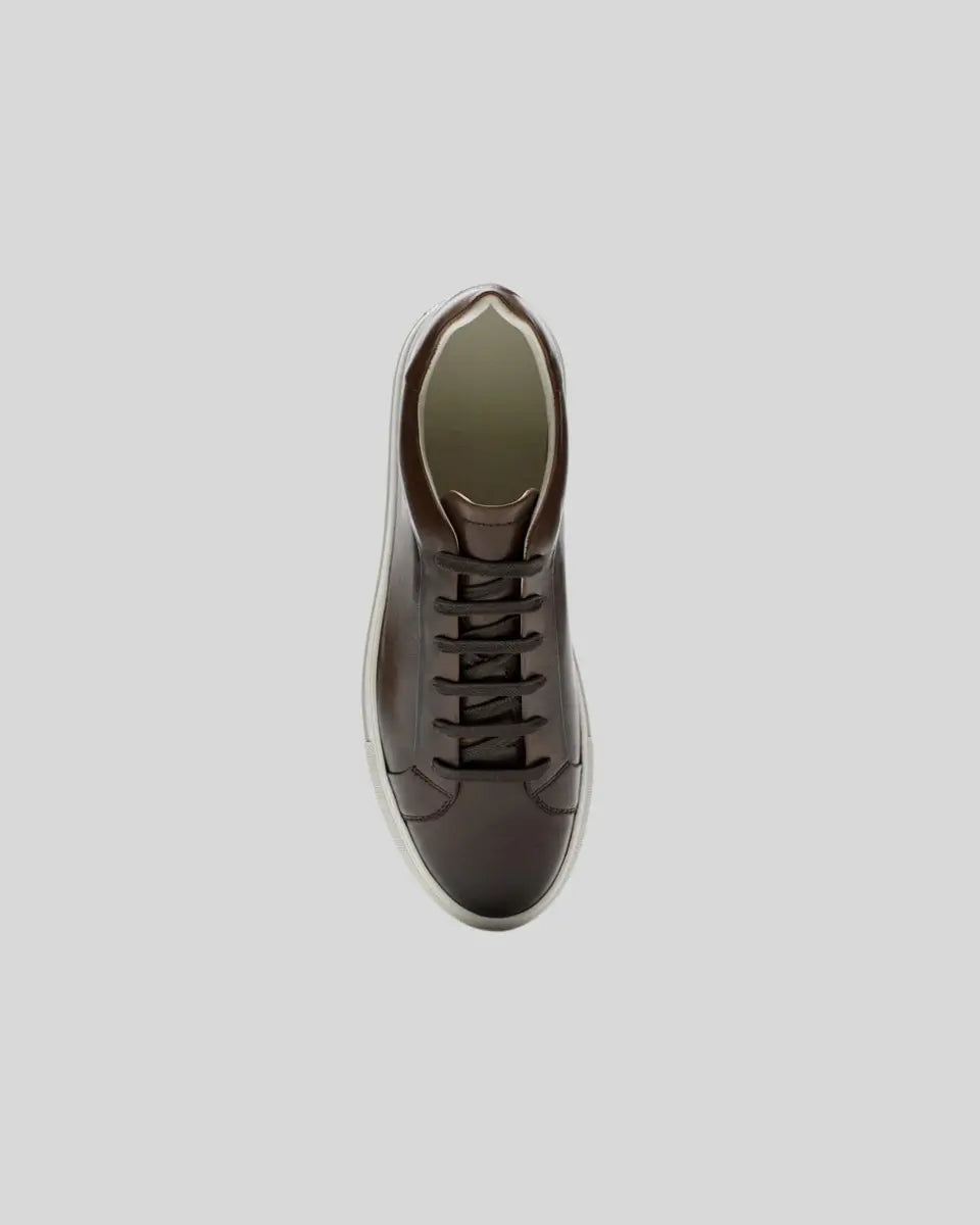Mørkebrune Oxford-sneakers til mænd