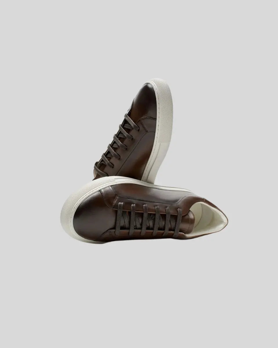 Mørkebrune Oxford-sneakers til mænd