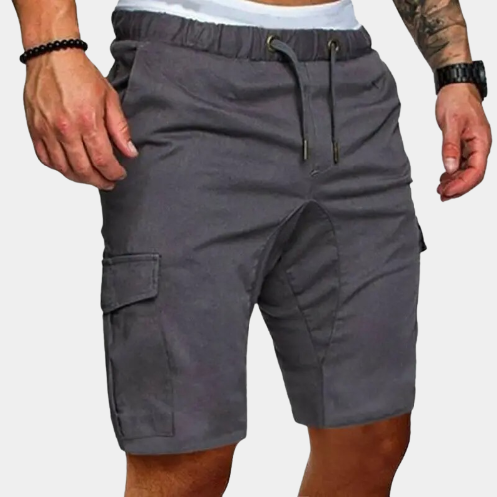 Strækbare cargo-shorts