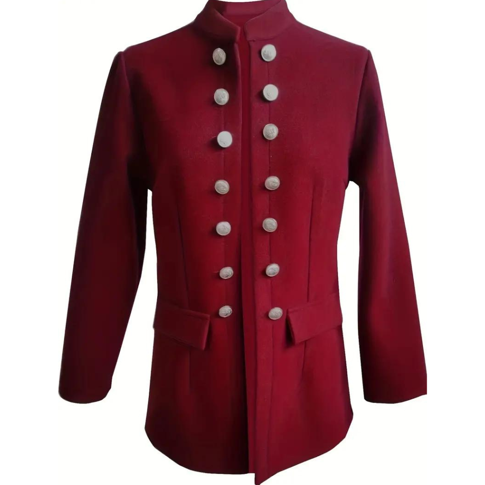 Afslappet blazer til kvinder med knapper foran