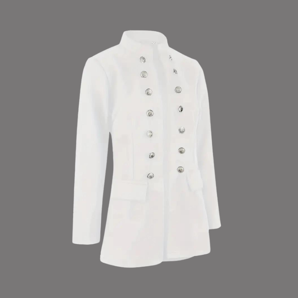 Afslappet blazer til kvinder med knapper foran