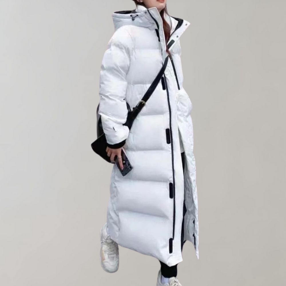 Vinterjakke med dun og puffer til kvinder