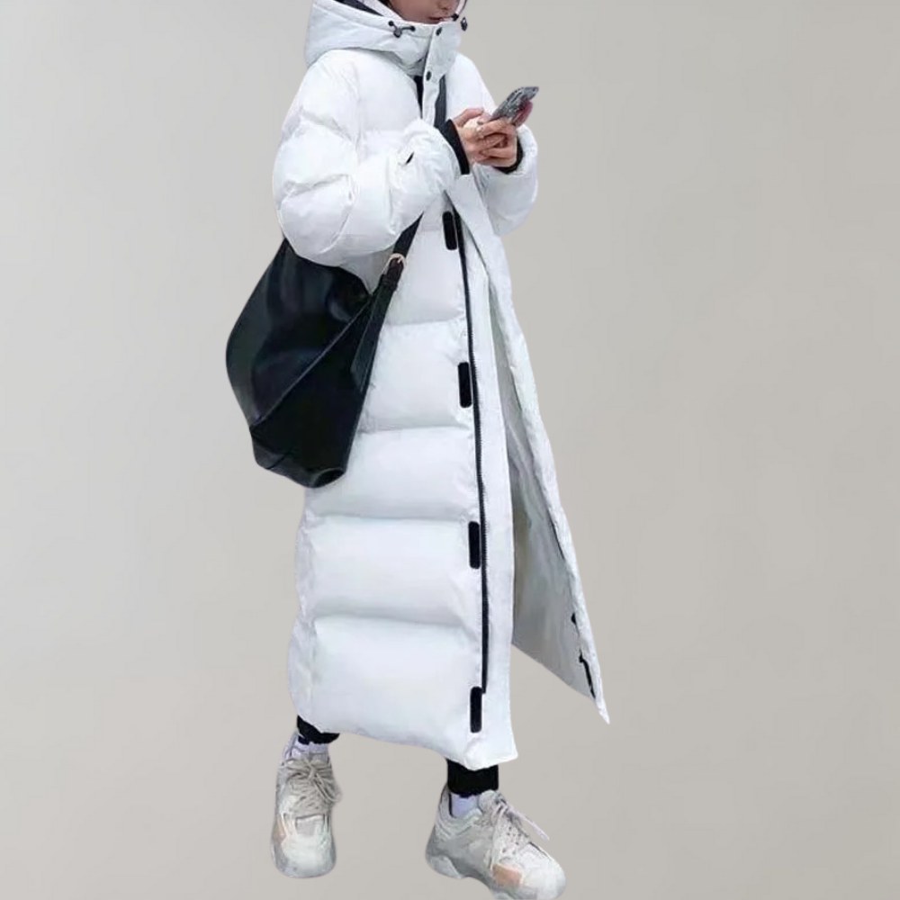 Vinterjakke med dun og puffer til kvinder